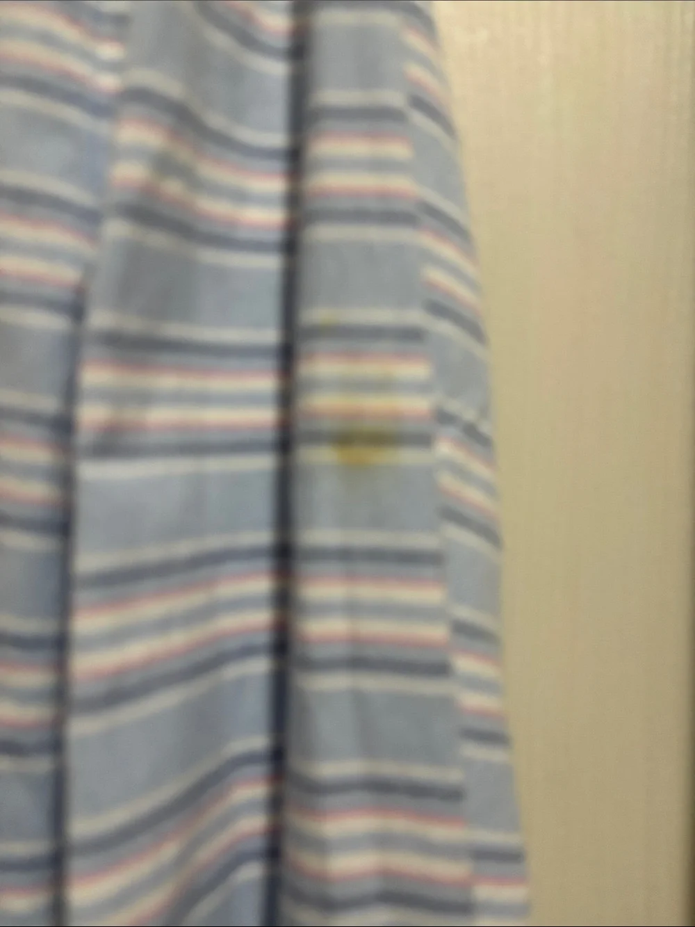 J. Crew Men's Light Blue and White Striped Button-Down Shirt